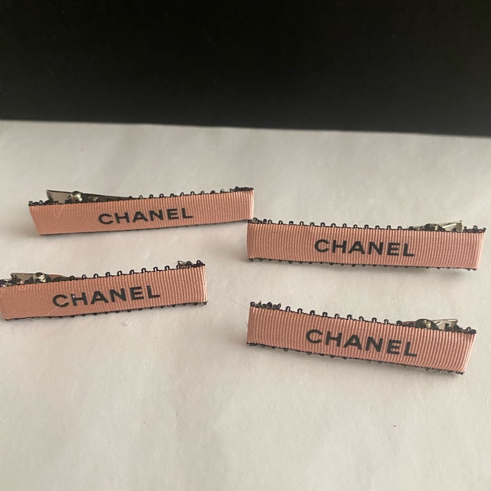 Pink Ribbon Hair Clips - Picture 3 of 5